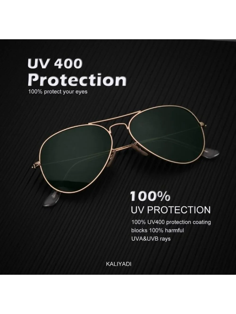Classic Polarized Aviator Sunglasses for Men & Women - UV Protection, Driving